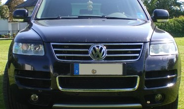 реснички (накладки на фары) VW Touareg I дорестайл фото